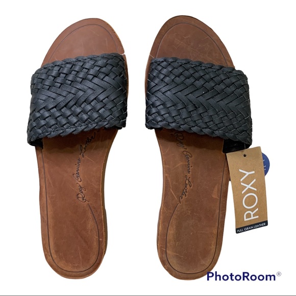 NWT Roxy Arabella Leather Sandals size 10 - Picture 2 of 5